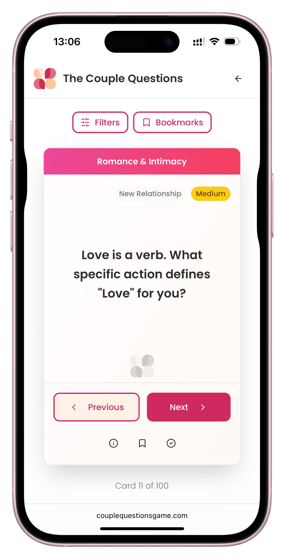 Couple questions card interface